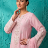 pink pearl chiffon set