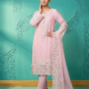 pink pearl chiffon set