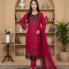 premium chiffon & collection in maroon