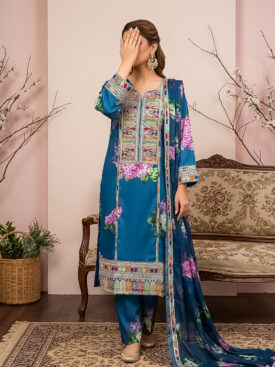 black silk printed suit