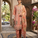 elegant peach viscose