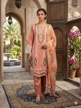 elegant peach viscose