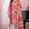 purple royale printed silk suit
