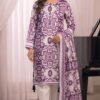 purple royale printed silk suit