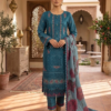 rose mist pure cotton plazo suit set