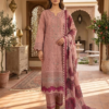 rose mist pure cotton plazo suit set