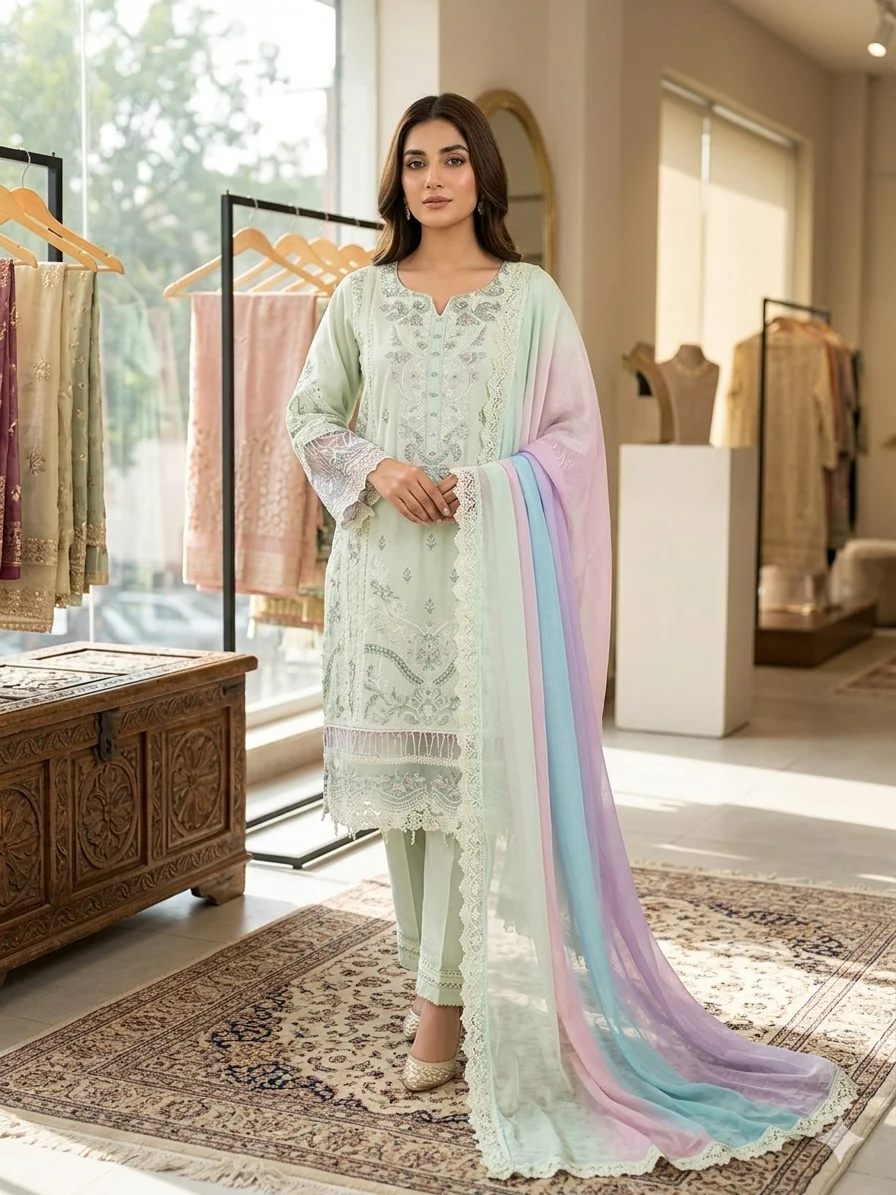 misty taupe cotton suit